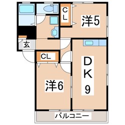 郡山駅 バス30分  針生下車：停歩11分 2階の物件間取画像